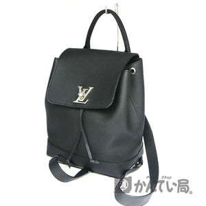 Louis Vuitton Lock Me Backpack Calfskin Leather Noir Black LV
